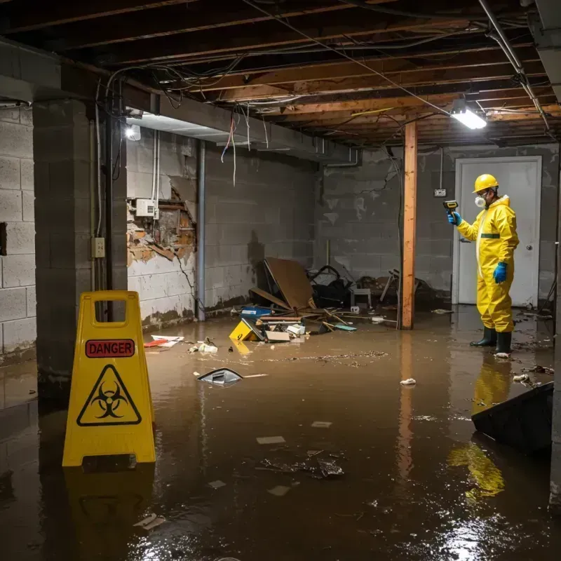 Flooded Basement Electrical Hazard in Frankfort Square, IL Property